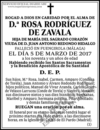 Rosa Rodríguez de Zavala